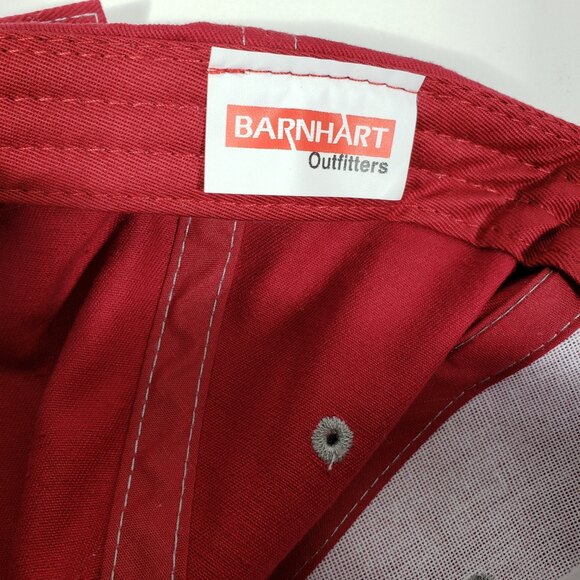 Men's Barnhart Hat Adjustable Workwear Red Canvas Mind Over Matter Adjustable - Picture 7 of 7
